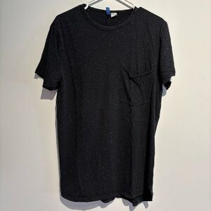 H&M Divided T Shirt Black with White Dots Medium Mens